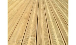 Lame terrasse en Pin autoclavée Vert ou Marron