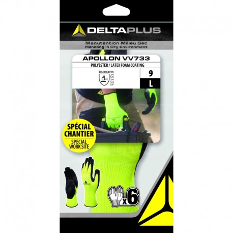 LOT DE 6 PAIRES DE GANTS APOLLON