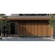Bardage composite effet faux claire-voie