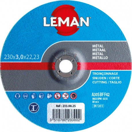 DISQUE TRONCONNAGE METAL 230X3.0X22.23