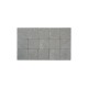 15x15x6 gris-souris inline tambouriné