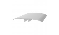 Couvre-joint plat en PVC